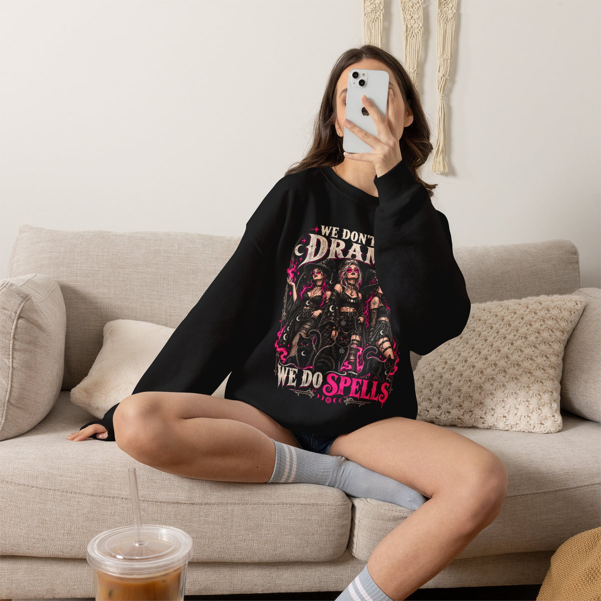 We Don't Do Drama We Do Spells Witch Gildan 18000 Sweatshirt
