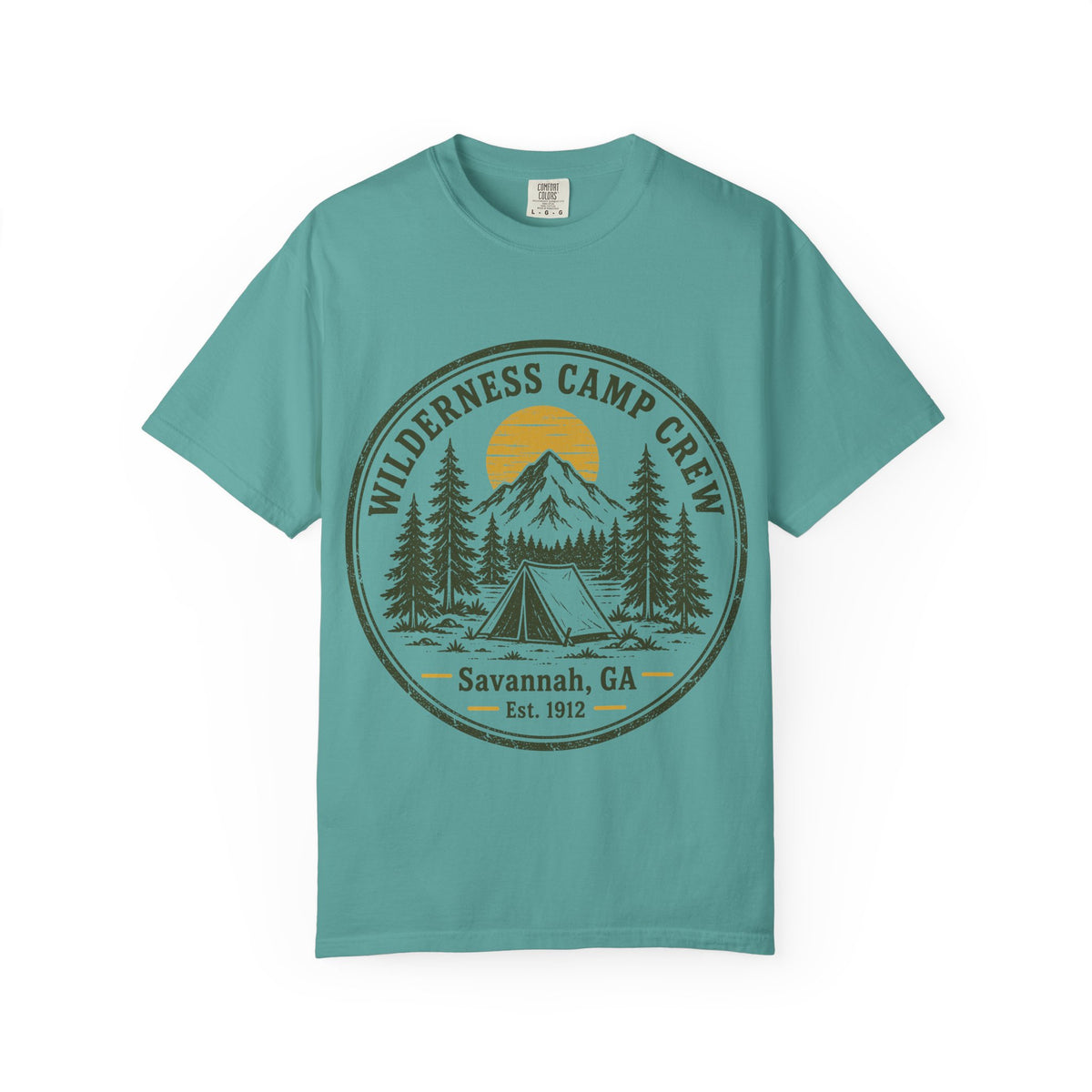 Wilderness Camp Crew Savannah GA Comfort Colors Tee