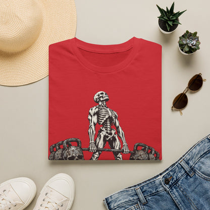 The Leaves Fall The Iron Remains Shirt – Skeleton Deadlift Gym Fall Tee