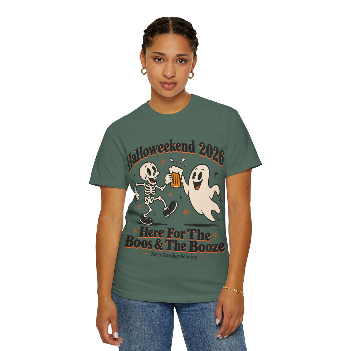 Halloweekend 2026 Boos & Booze Comfort Colors Tee