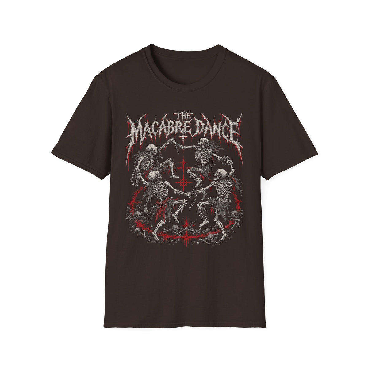 Brutal Metal Mosh Pit Skeletons T-Shirt