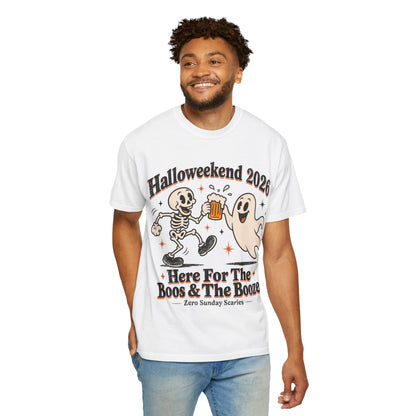 Halloweekend 2026 Boos & Booze Comfort Colors Tee