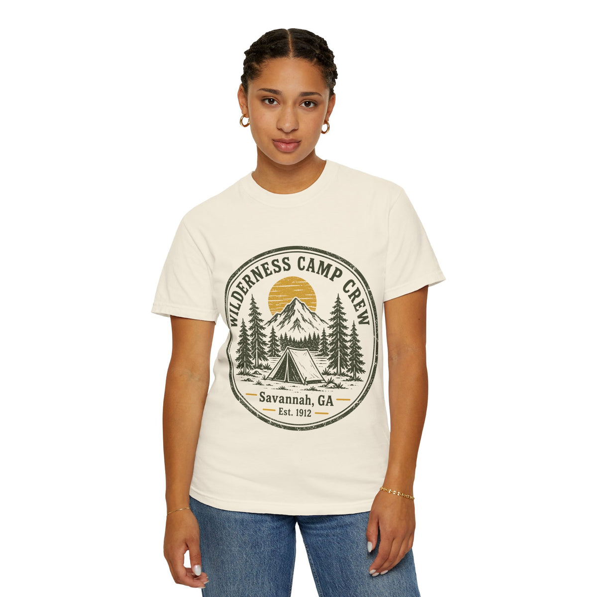 Wilderness Camp Crew Savannah GA Comfort Colors Tee