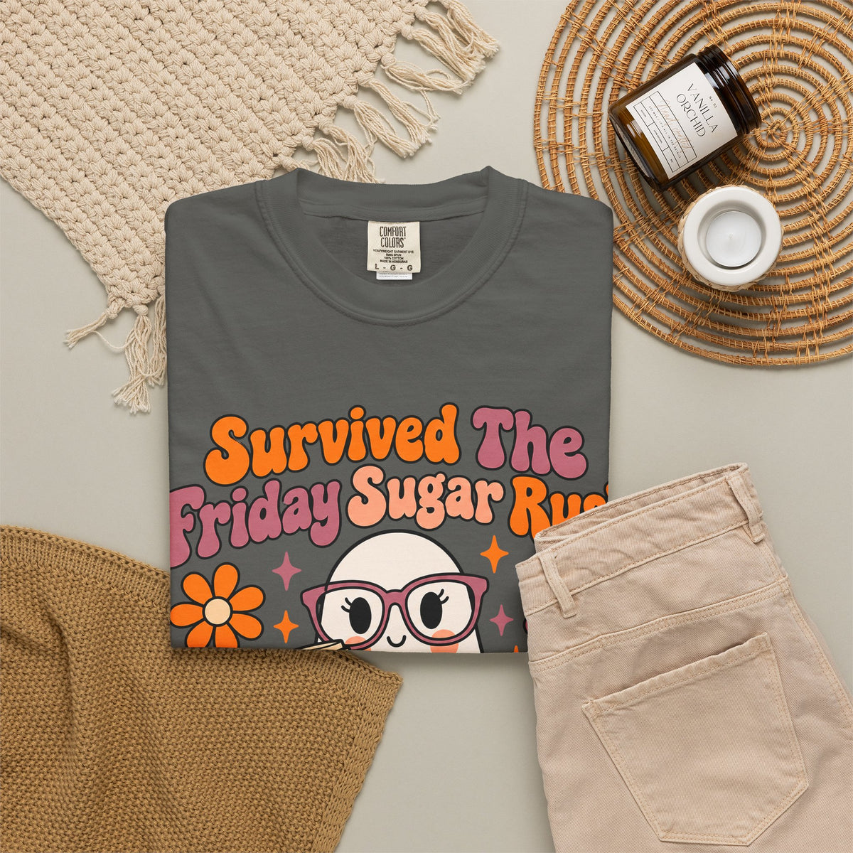 Friday Sugar Rush Halloween 2026 Comfort Colors Tee
