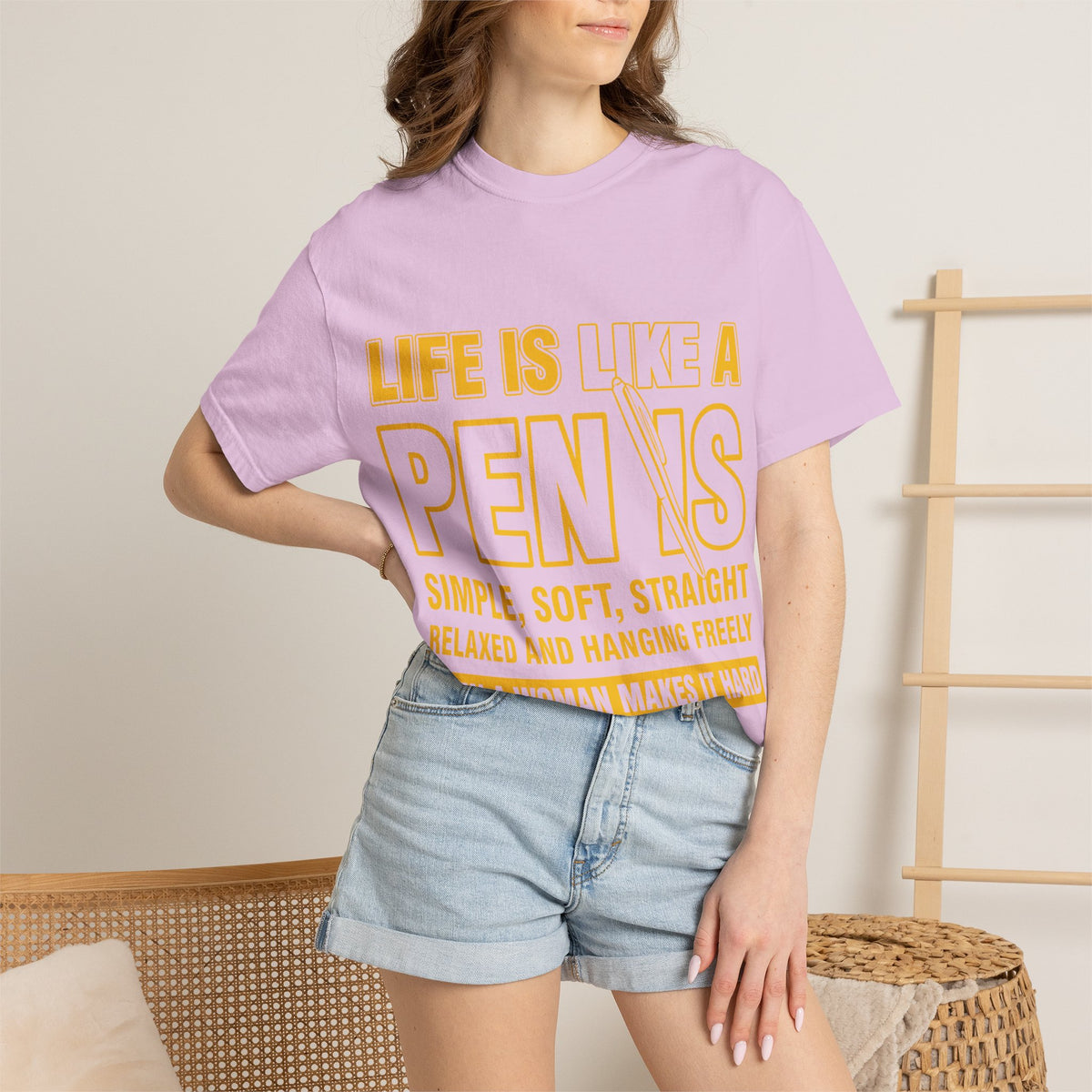 Life Is Like a Penis Adult Humor Comfort Colors T-Shirt