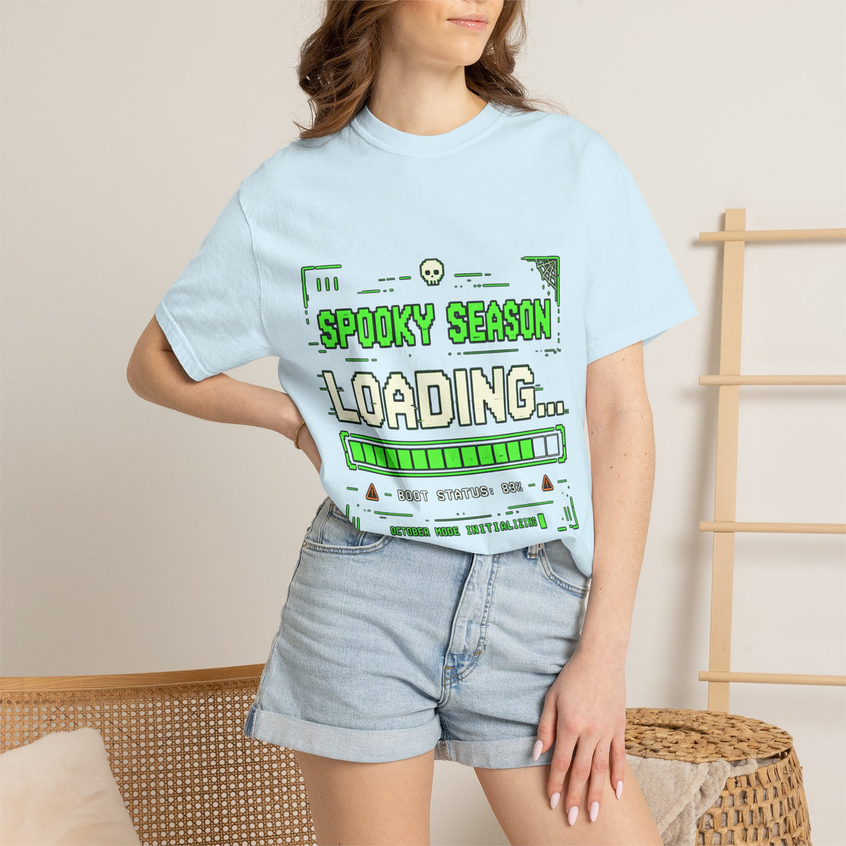 Spooky Season Loading Gamer Halloween Comfort Colors Tee