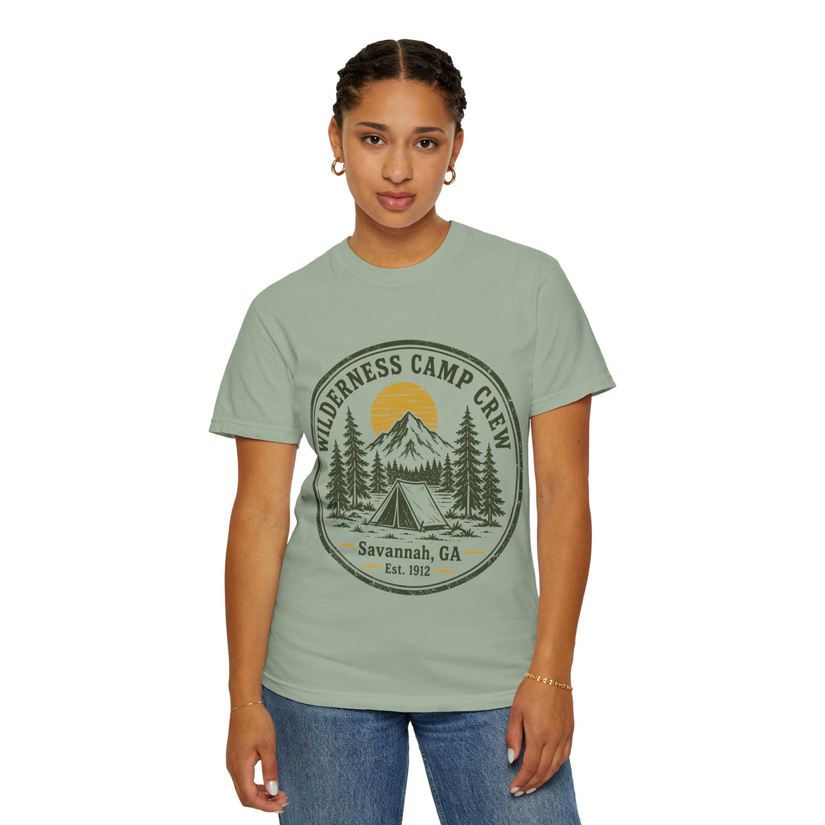 Wilderness Camp Crew Savannah GA Comfort Colors Tee