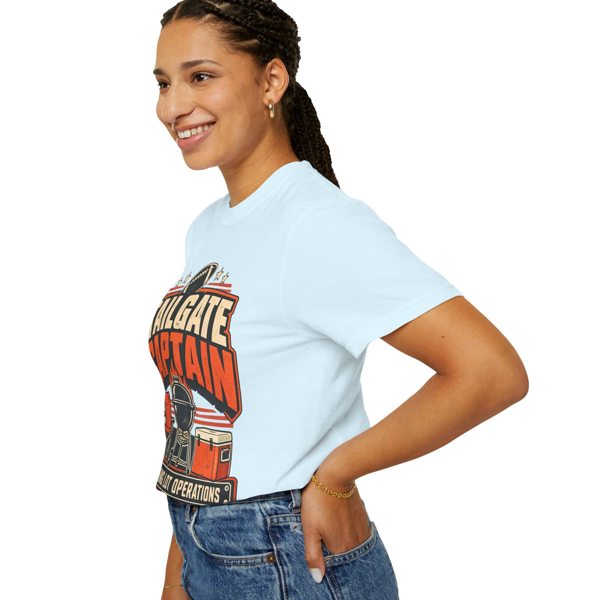 Tailgate Captain Football Game Day Comfort Colors T-Shirt