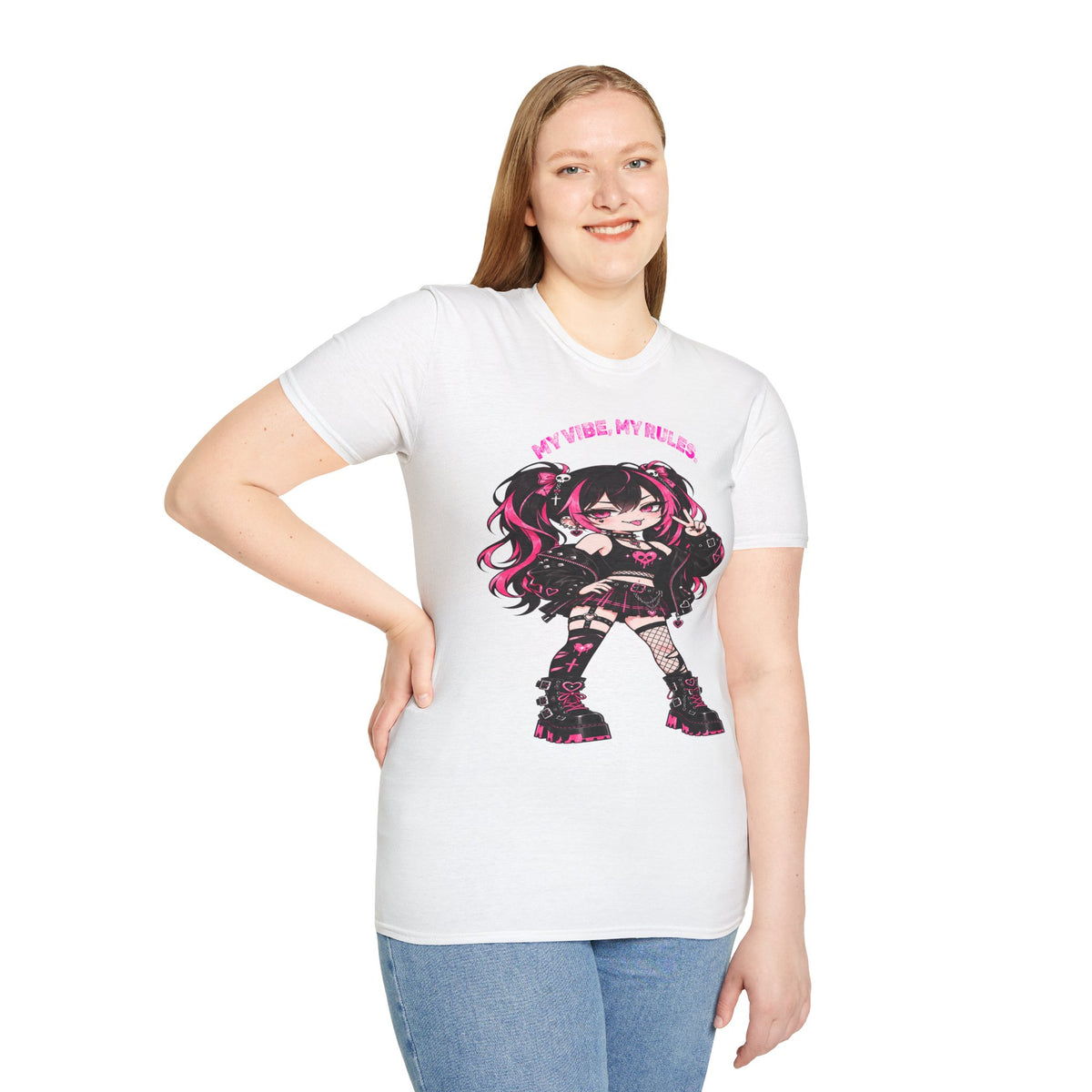 My Vibe, My Rules Anime Chibi Graphic Tee