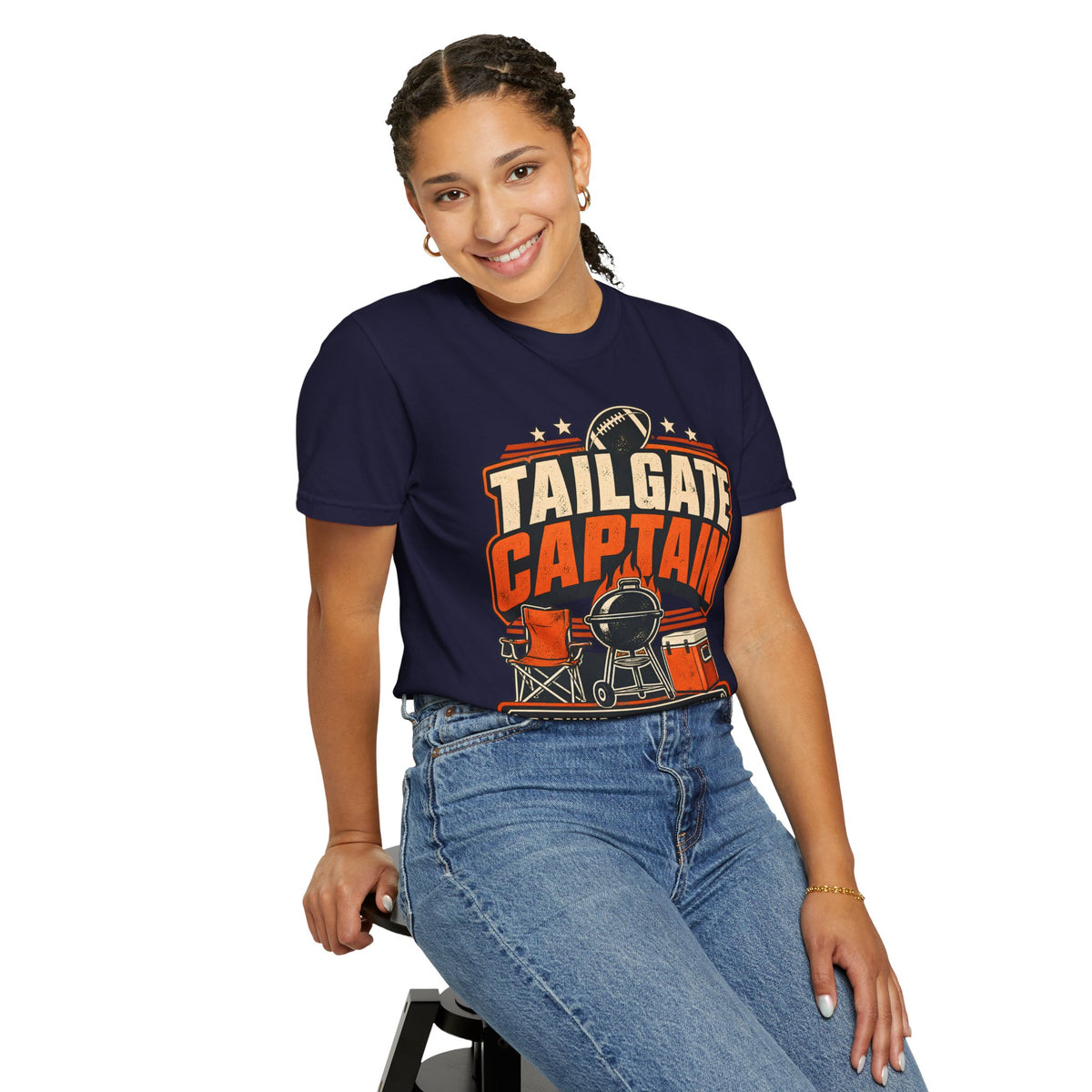 Tailgate Captain Football Game Day Comfort Colors T-Shirt
