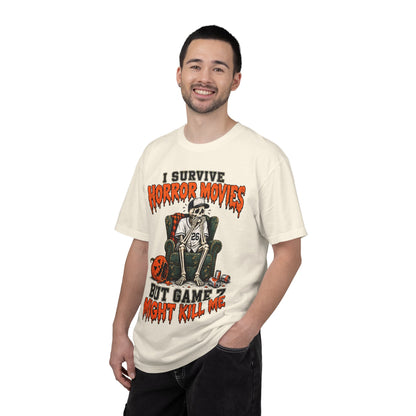 Horror Movies Game 7 Baseball Comfort Colors T-Shirt