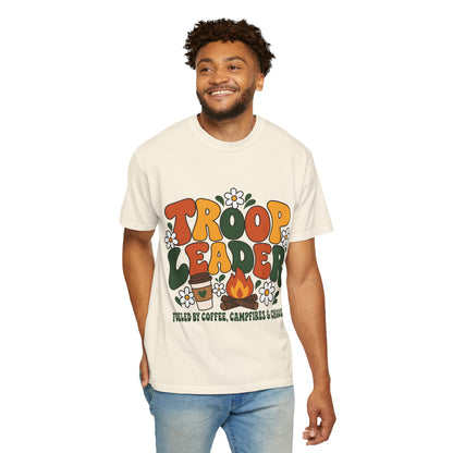 Troop Leader Coffee Campfires Chaos Comfort Colors Tee