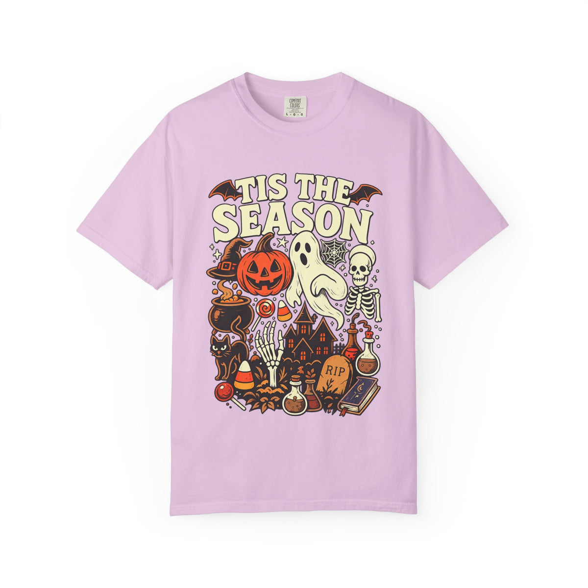Tis the Season Spooky Halloween Comfort Colors Graphic Tee