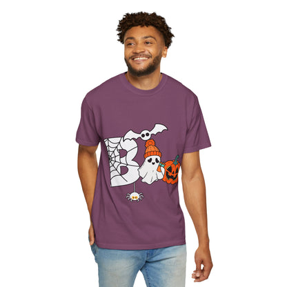 Cute Ghost Pumpkin Cozy Halloween Comfort Colors T-Shirt