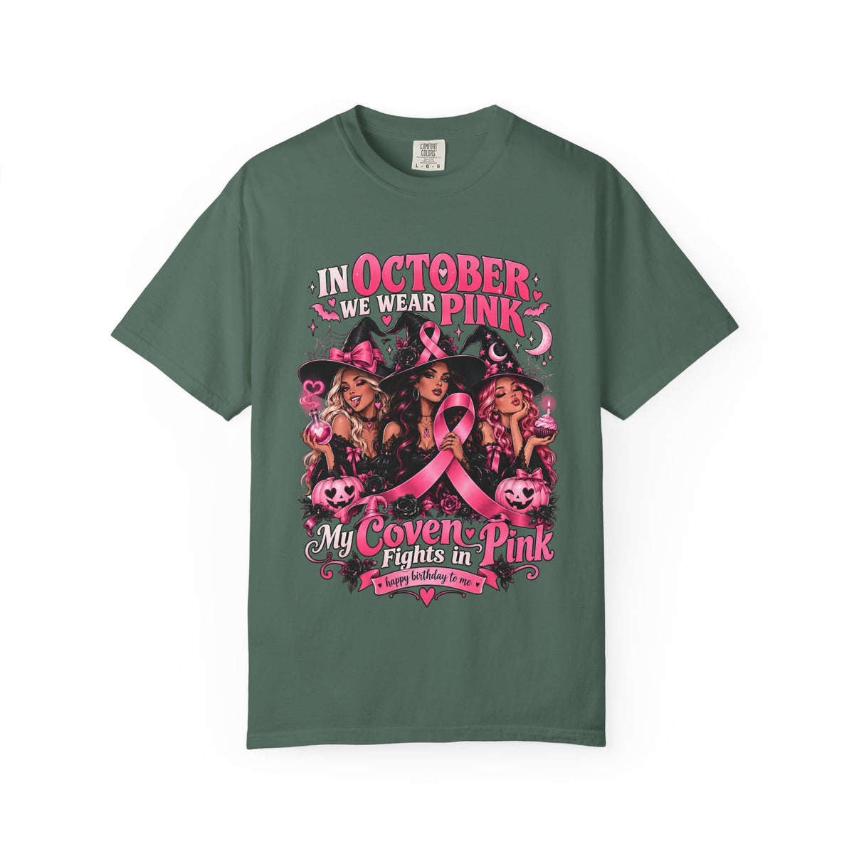 In October We Wear Pink My Coven Fights in Pink Tee