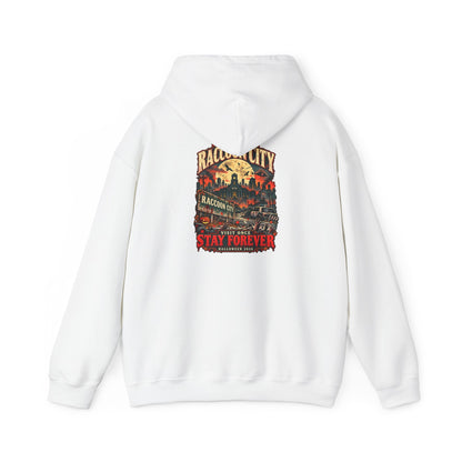 Welcome to Raccoon City Halloween 2026 Gildan 18500 Hoodie
