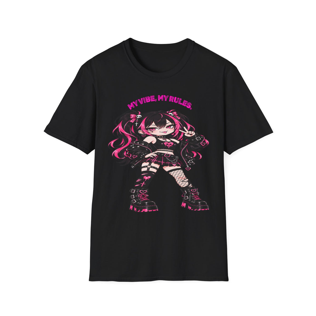 My Vibe, My Rules Anime Chibi Graphic Tee
