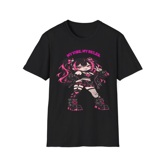 My Vibe, My Rules Anime Chibi Graphic Tee