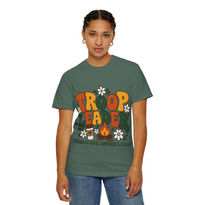 Troop Leader Coffee Campfires Chaos Comfort Colors Tee