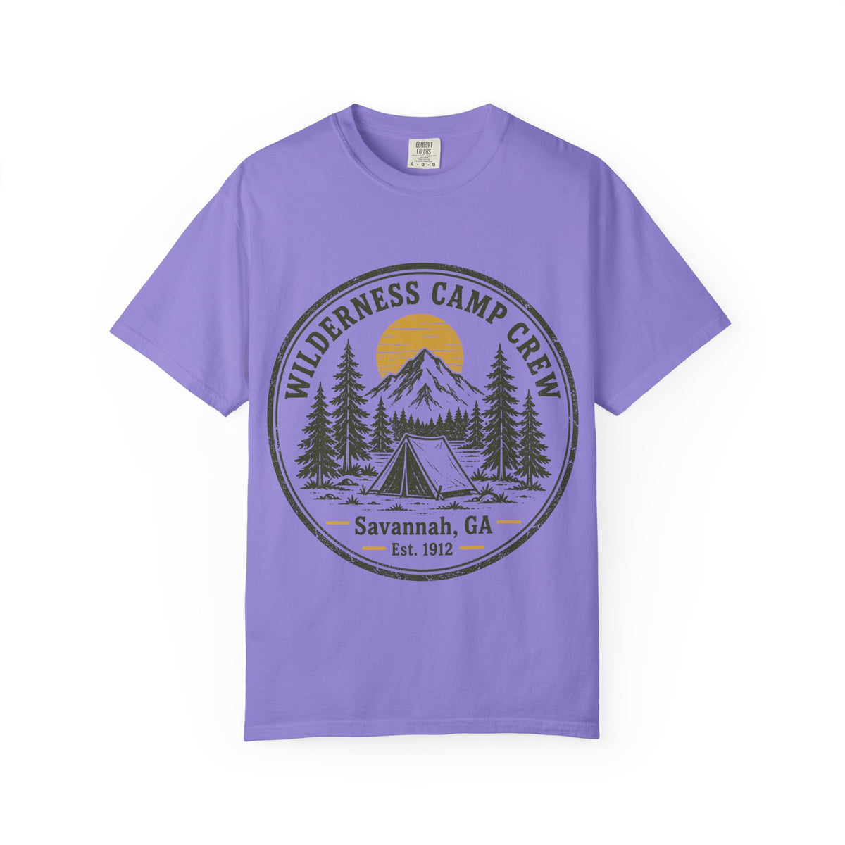 Wilderness Camp Crew Savannah GA Comfort Colors Tee