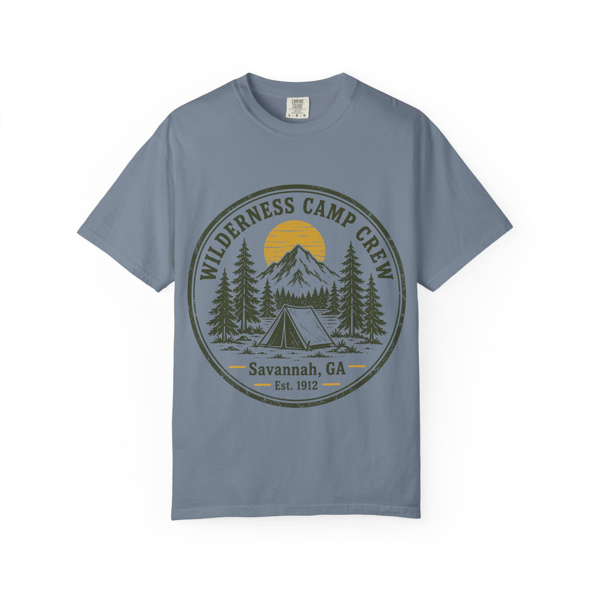 Wilderness Camp Crew Savannah GA Comfort Colors Tee