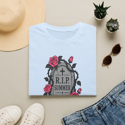RIP Summer I'm Too Spooky For This Heat Shirt – Gothic Fall Halloween Tee