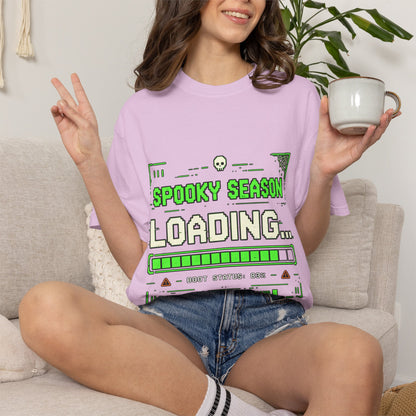 Spooky Season Loading Gamer Halloween Comfort Colors Tee
