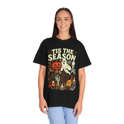 Tis the Season Spooky Halloween Comfort Colors Graphic Tee