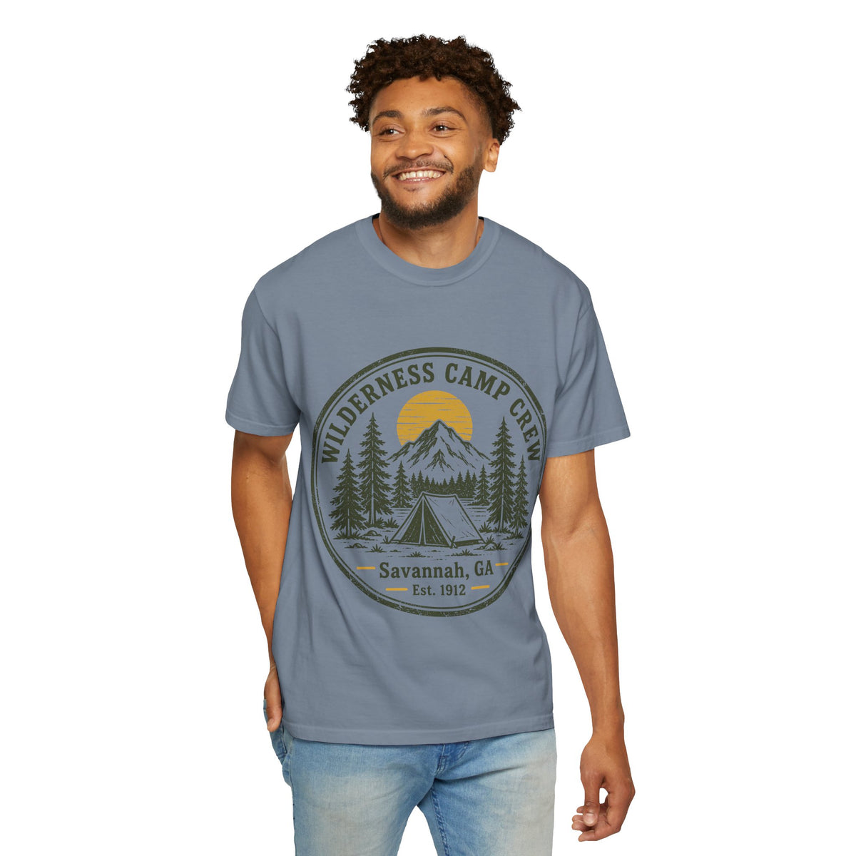 Wilderness Camp Crew Savannah GA Comfort Colors Tee