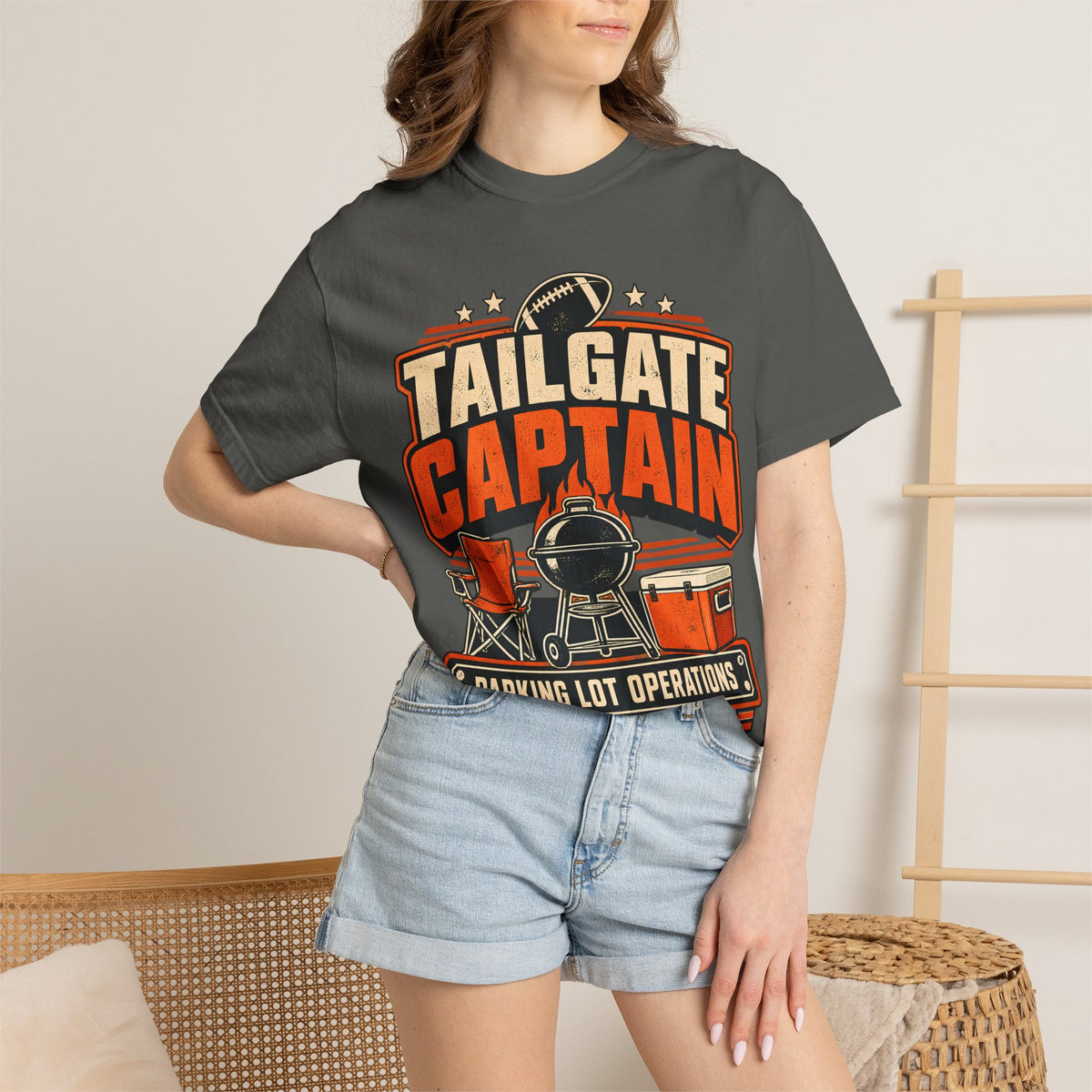 Tailgate Captain Football Game Day Comfort Colors T-Shirt