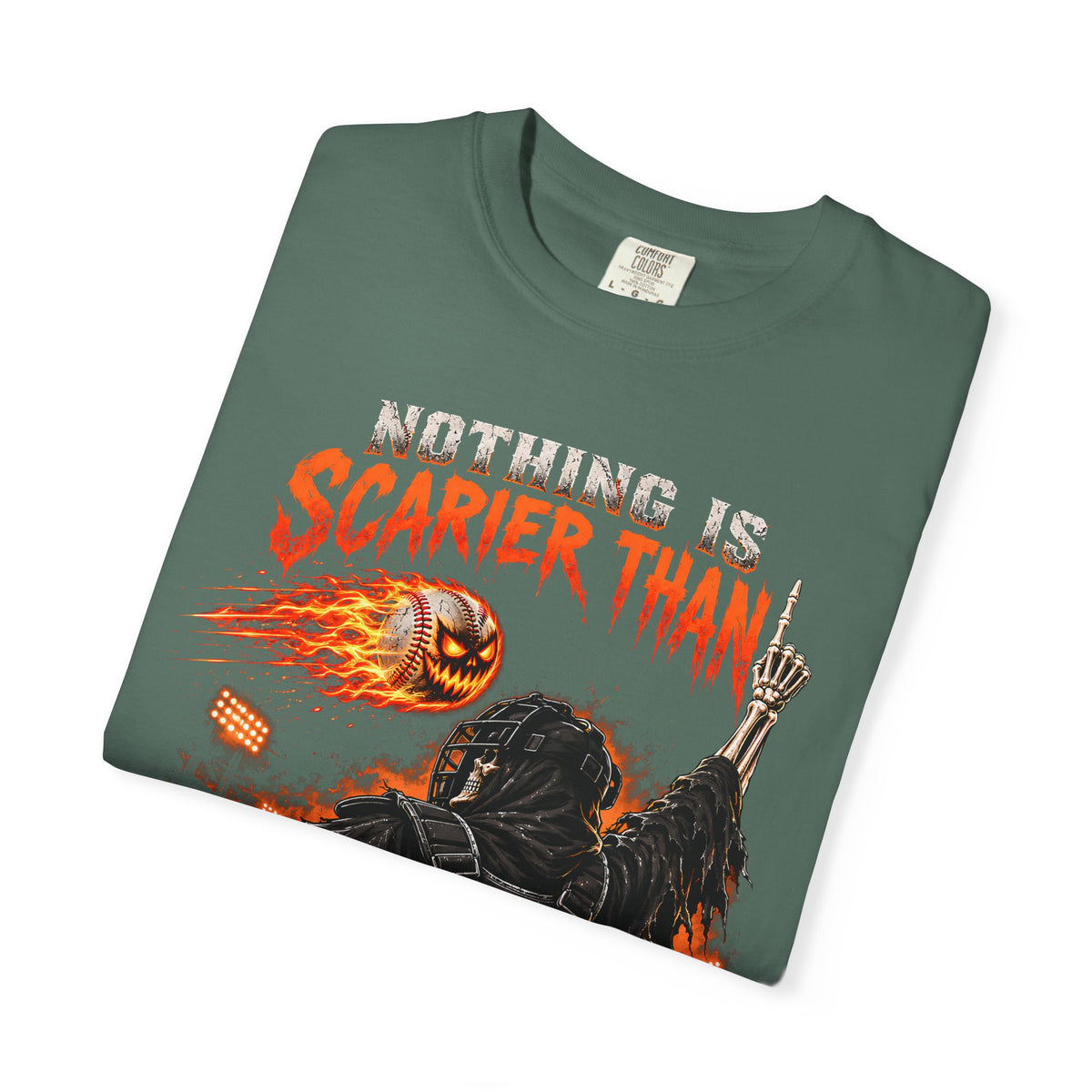 October Baseball Halloween Comfort Colors Graphic T-Shirt