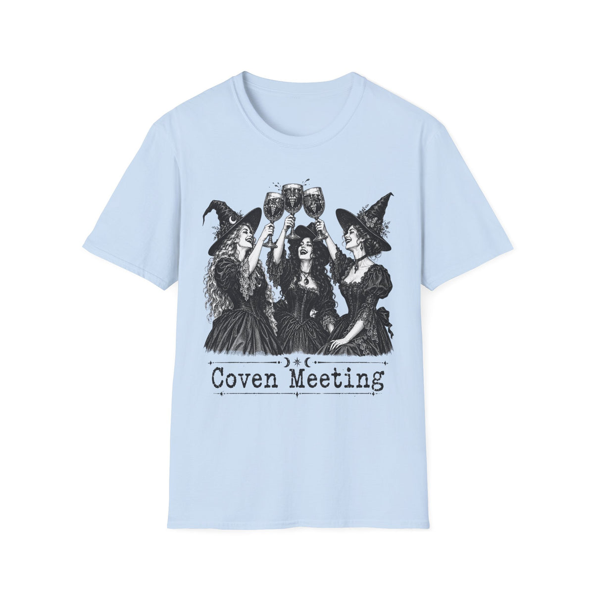 Coven Meeting Witch Wine T-Shirt