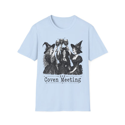 Coven Meeting Witch Wine T-Shirt