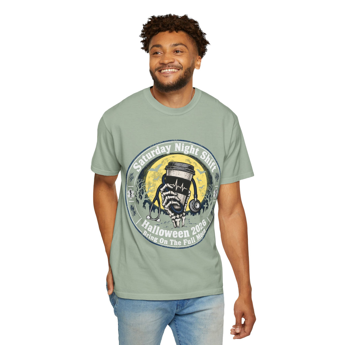 Saturday Night Shift Halloween 2026 Comfort Colors Tee