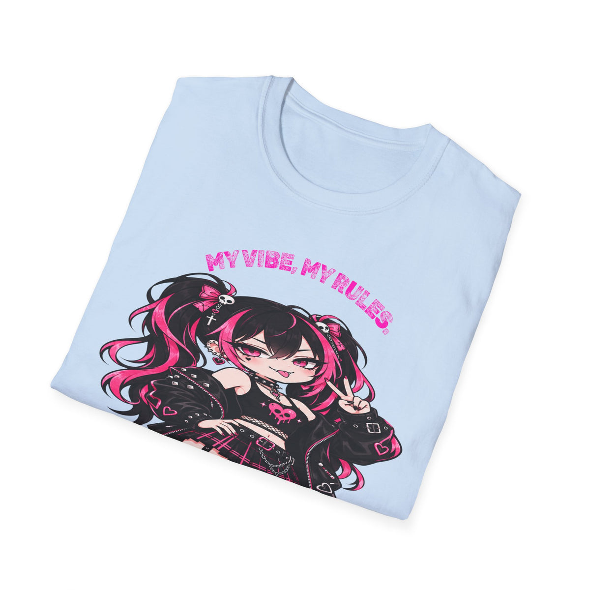 My Vibe, My Rules Anime Chibi Graphic Tee