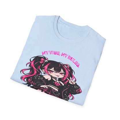My Vibe, My Rules Anime Chibi Graphic Tee