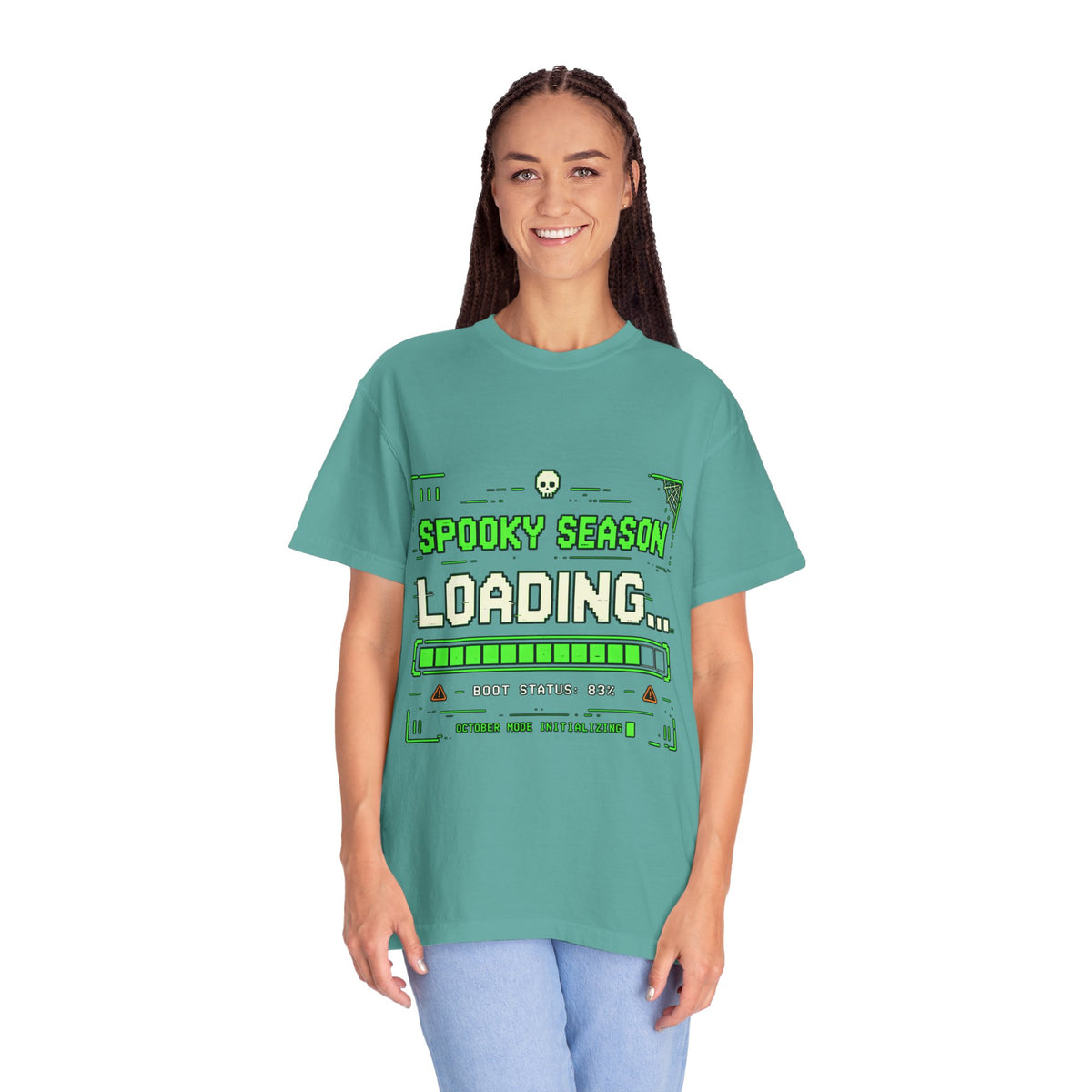 Spooky Season Loading Gamer Halloween Comfort Colors Tee