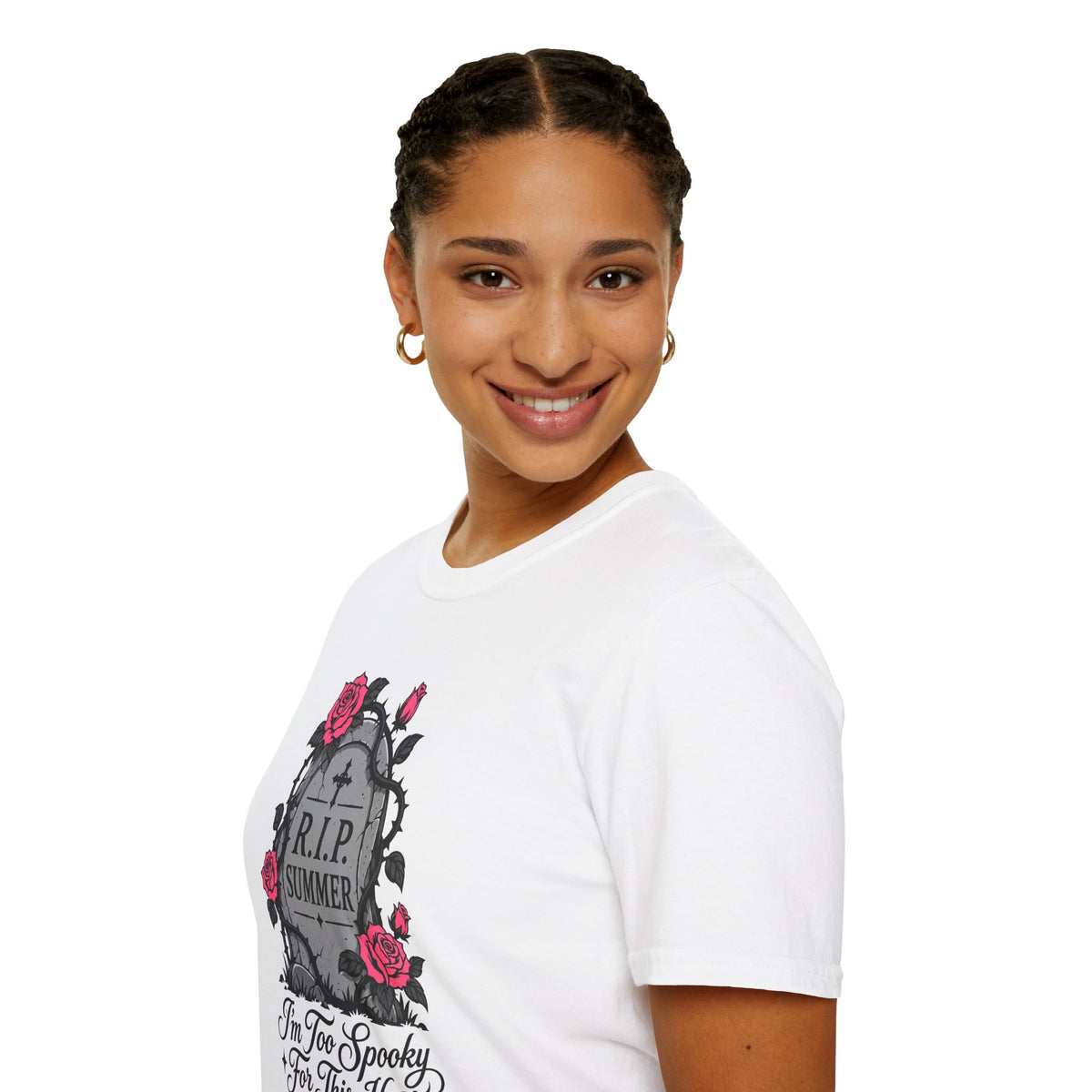 RIP Summer I'm Too Spooky For This Heat Shirt – Gothic Fall Halloween Tee