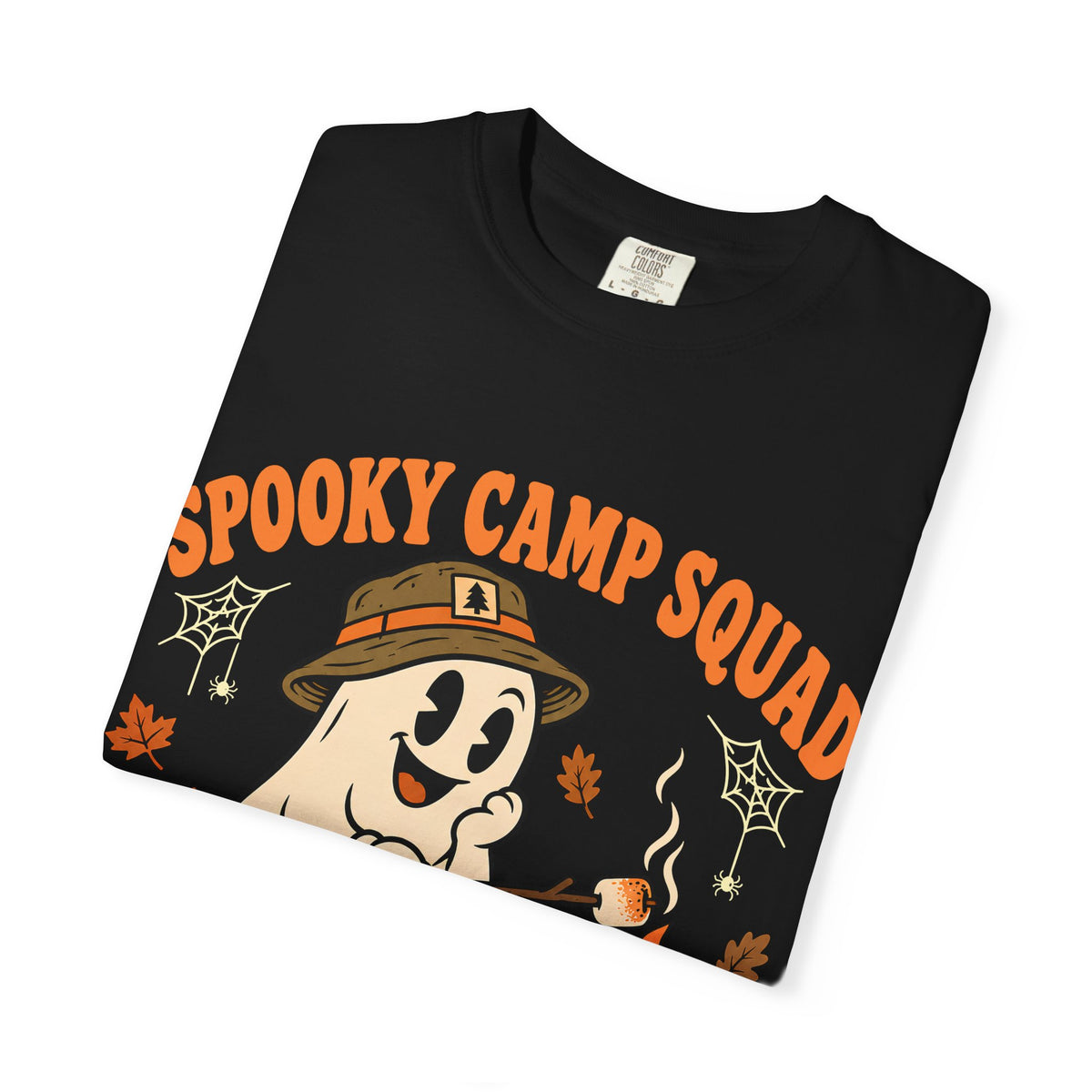 Spooky Camp Squad Campfires & Cobwebs Comfort Colors Tee