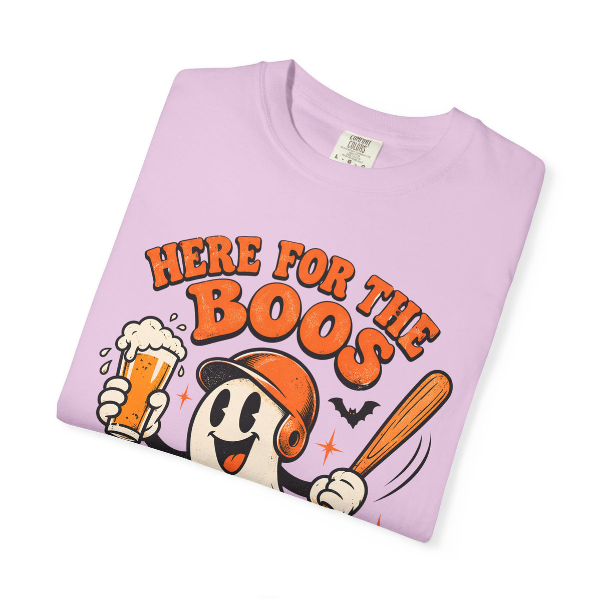 Here for the Boos Baseball Halloween Comfort Colors Tee