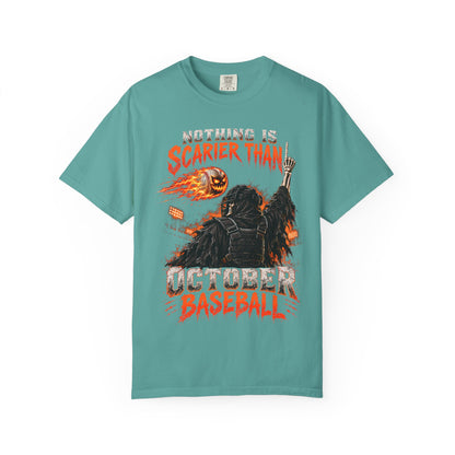 October Baseball Halloween Comfort Colors Graphic T-Shirt