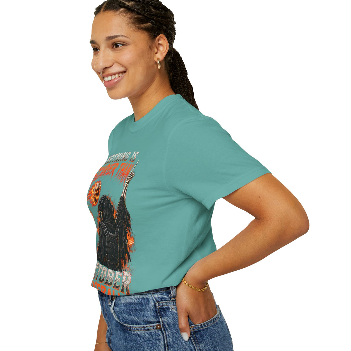 October Baseball Halloween Comfort Colors Graphic T-Shirt