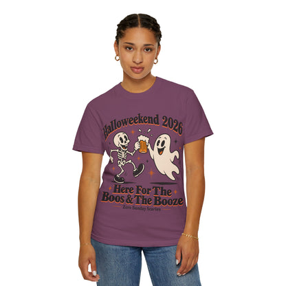 Halloweekend 2026 Boos & Booze Comfort Colors Tee