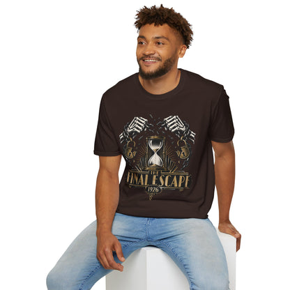 The Final Escape 1926 Shirt – Skeleton Chains Hourglass Art Deco Tee