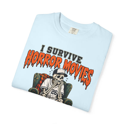 Horror Movies Game 7 Baseball Comfort Colors T-Shirt
