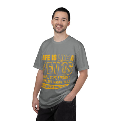 Life Is Like a Penis Adult Humor Comfort Colors T-Shirt