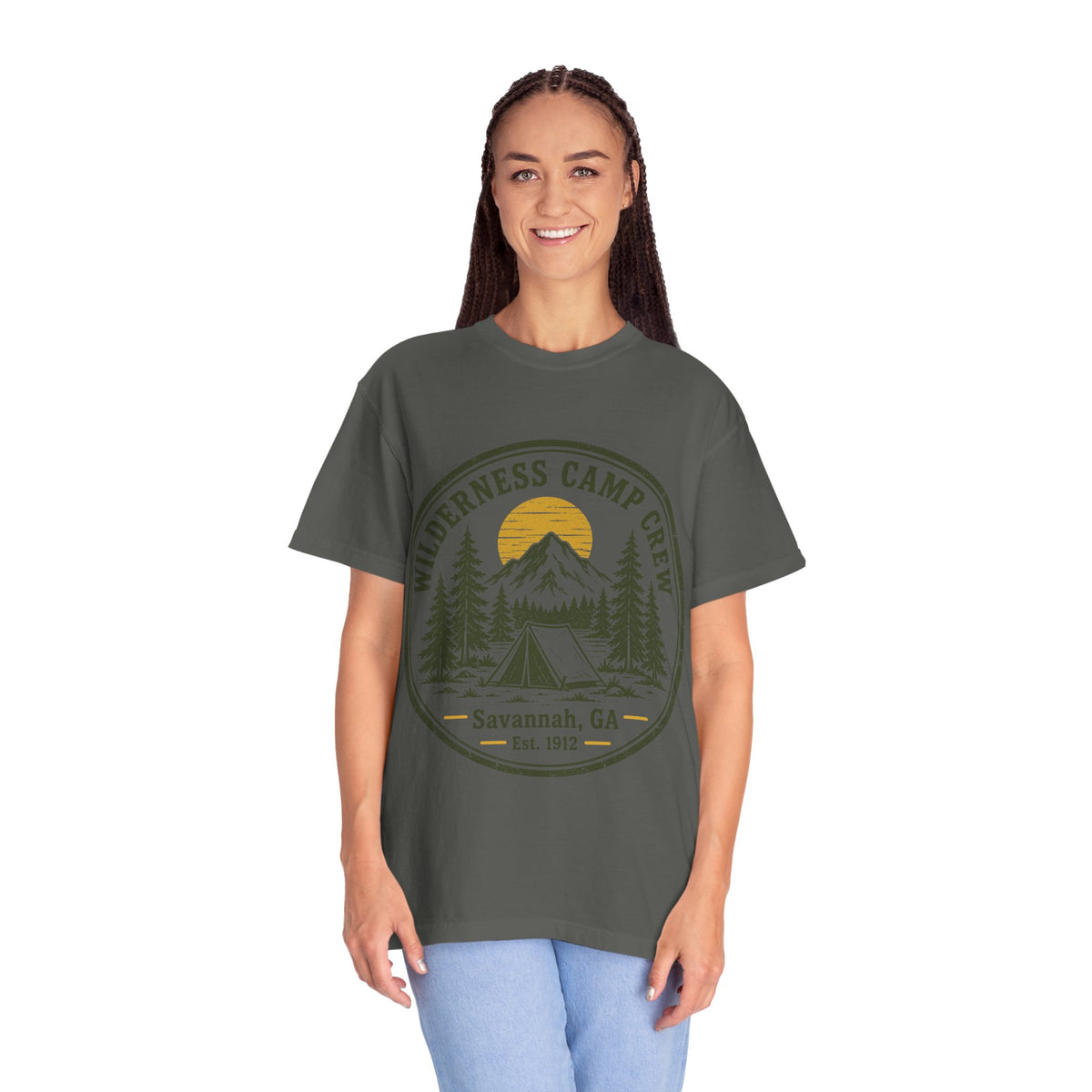Wilderness Camp Crew Savannah GA Comfort Colors Tee