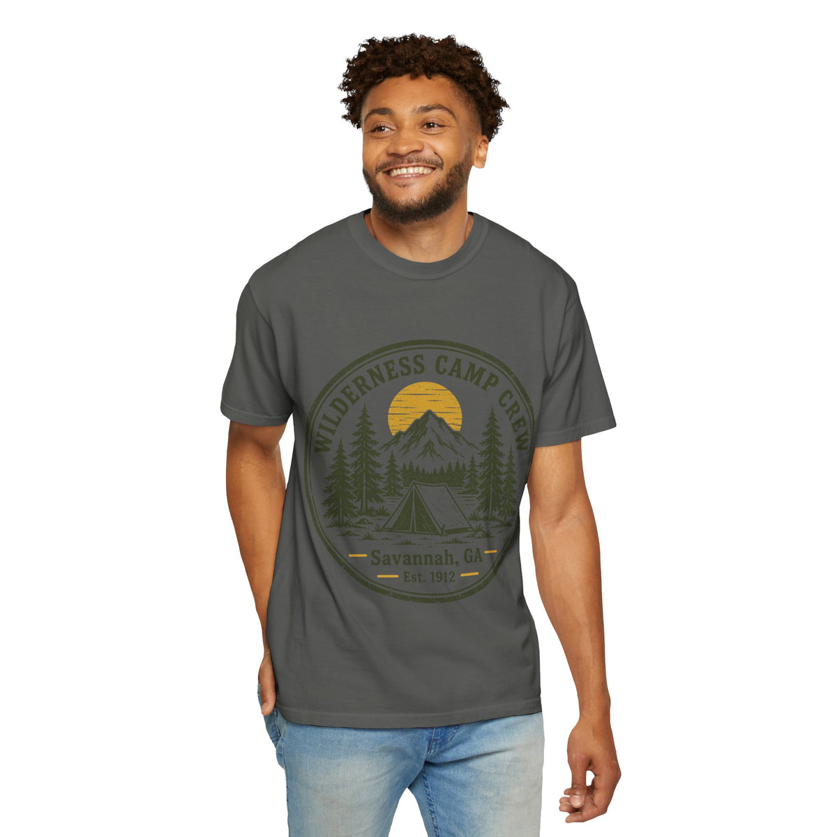 Wilderness Camp Crew Savannah GA Comfort Colors Tee