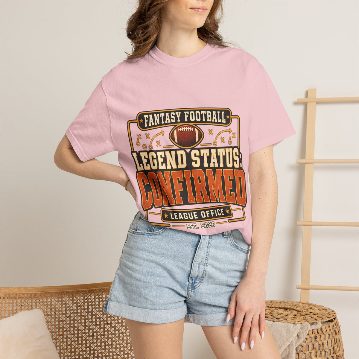 Fantasy Football Legend Status Confirmed Comfort Colors Tee