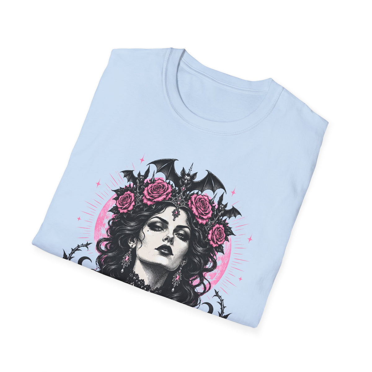 Pink Spooky Queen Pastel Gothic Glamour Witch T-Shirt